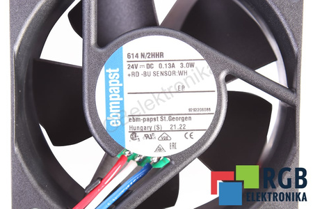EBM PAPST 614N/2HHR 9292206086 60X60X25MM 24V, 0.12A VENTILÁTOR