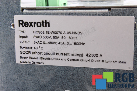 REXROTH HCS03.1E-W0070-A-05-NNBV R911308417