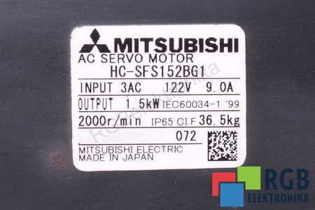 MITSUBISHI ELECTRIC HC-SFS152BG1 CNVM-4115-11