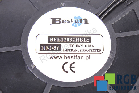 BESTFAN QEC12032BL 120X120X32MM, 230V, 0.08A VENTILÁTOR