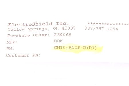 DDK LTD. CM10-R10P-D-D7 10PIN ZÁSUVKA