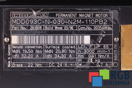 INDRAMAT MDD093C-N-030-N2M-110PB2 R911261808