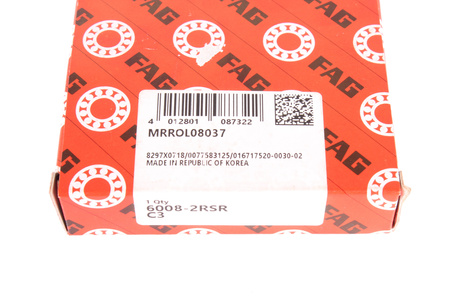FAG 6008-2RSR-C3 40X68X15 LOŽISKO
