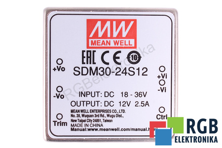 MEAN WELL SDM30-24S12