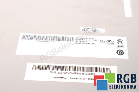 AUO G121SN01 V.4 LCD DISPLEJ