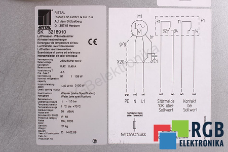 RITTAL SK3218910 KLIMATIZÁCIA