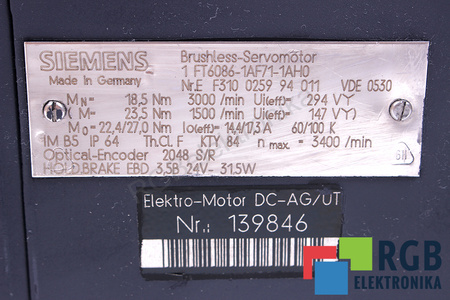 SIEMENS 1FT6086-1AF71-1AH0