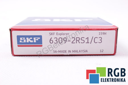 SKF 6309-2RS1/C3 4500RPM, 45X100X25MM, 55.3KN, 31.05KN LOŽISKO