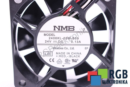 MINEBEA 2406KL-05W-B59 NMB 60X60X15MM, 24V, 0.13A VENTILÁTOR