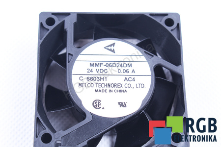 MELCO TECHNOREX MMF-06D24DM-AC4 60X60X25MM, 24V, 0.06A VENTILÁTOR