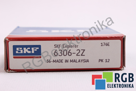 SKF 6306 2Z 20000RPM, 11000RPM, 30X72X19 29.6KN, 16KN LOŽISKO