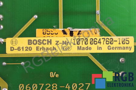 BOSCH 1070064760-105 060728-4027 PRE SM10/18GTC