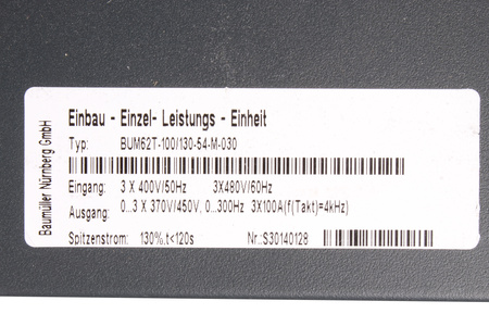 BAUMÜLLER BUM62T-100/130-54-M-030