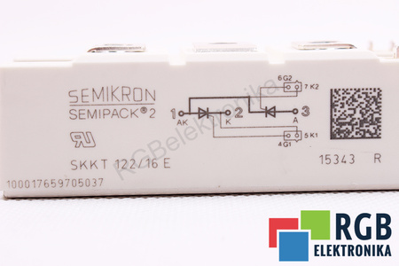 SEMIKRON SKKT122/16E SEMIPACK 2 122A, 1600V