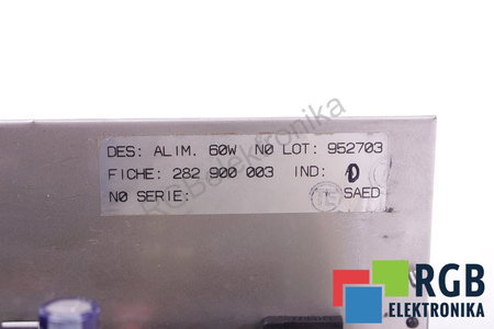 NUM 282900003D ALIM BARD POWER SUPPLY 60W PRE 1062T