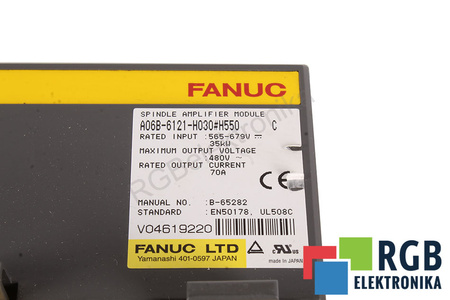 FANUC A06B-6121-H030#H550 SPINDLE AMPLIFIER MODULE