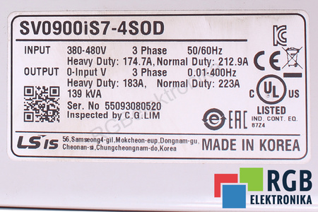 LS INDUSTRIAL SYSTEMS SV0900IS7-4SOD