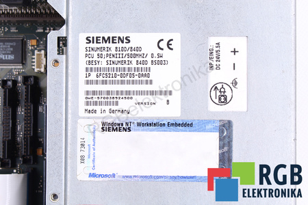 SIEMENS 6FC5210-0DF05-0AA0 VERSION B SINUMERIK PCU 50