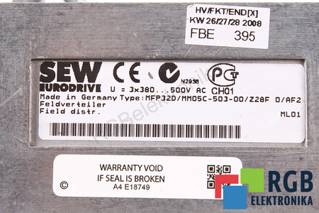SEW EURODRIVE MFP32D/MM05C-503-00/Z28F