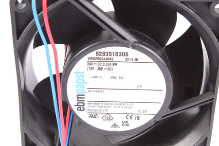 EBM PAPST 3214JH 92X92X38MM, 24V, 0.37A VENTILÁTOR