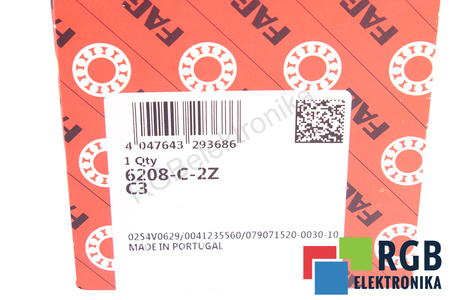 FAG 6208-C-2Z-C3 40X80X18 LOŽISKO