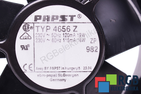 EBM PAPST 4656Z 119X119X38MM, 230V VENTILÁTOR