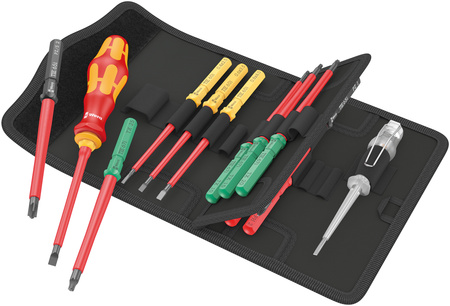 WERA 05006607001 KRAFTFORM KOMPAKT VDE 16 UNIVERSAL 1 TOOL FINDER, 16 PCS.