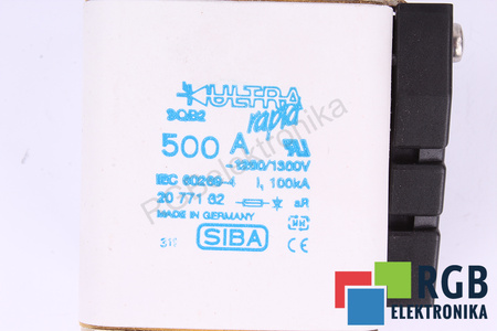 ISTIČ SIBA 2077132 ULTRA RAPID 500A, 1250V, 100KA