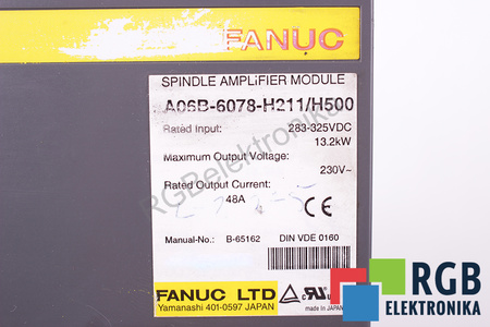 FANUC A06B-6078-H211#H500 SPINDLE AMPLIFIER MODULE