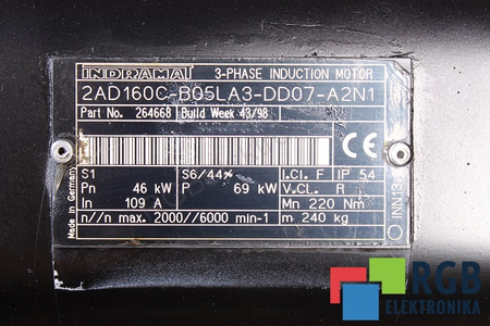 INDRAMAT 2AD160C-B05LA3-DD07-A2N1 R911264668