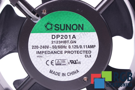 SUNON DP201A2123HBT.GN 120X120X38MM, 230V VENTILÁTOR
