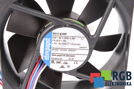 EBM PAPST 8414N/2HP 80X80X25MM, 24V VENTILÁTOR
