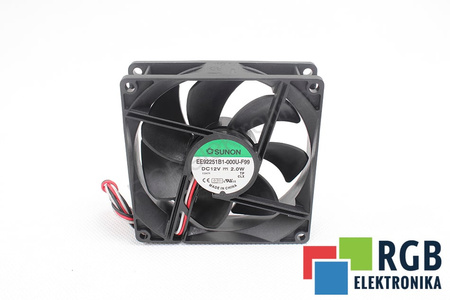 SUNON EE92251B1-000U-F99 92X92X25 12VDC 2W VENTILÁTOR