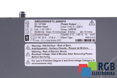 CMZ SBD230050/ETC.0000010