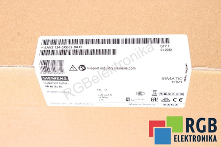 SIEMENS 6AV2124-0XC02-0AX1 SIMATIC HMI TP2200 COMFORT
