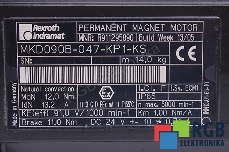 BOSCH REXROTH MKD090B-047-KP1-KS R911295890