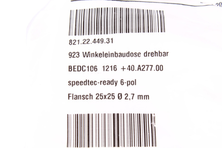 TE CONNECTIVITY BEDC106MR14001216000 6PIN ZÁSUVKA