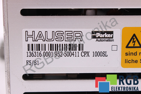 PARKER CPX1000SL F5/S1 COMPAX-SL 952-500411 HAUSER