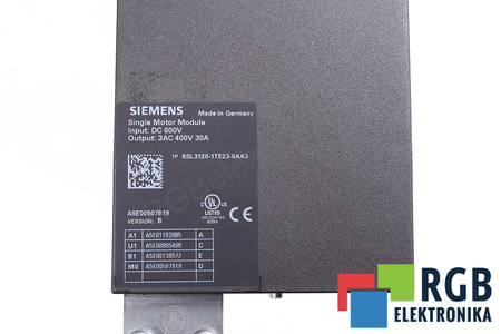 SIEMENS 6SL3120-1TE23-0AA3 VERSION B SINAMICS S120