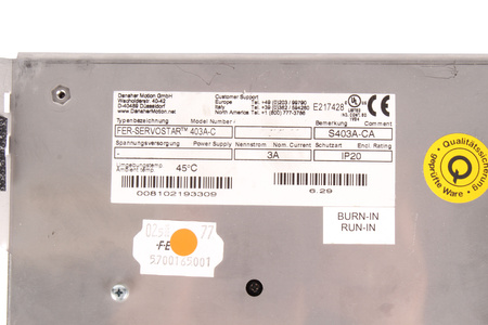 DANAHER MOTION 403A-C FER-SERVOSTARTM S403A-CA