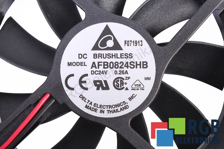 DELTA AFB0824SHB 80X80X15MM, 24V VENTILÁTOR