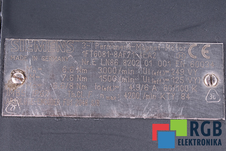 SIEMENS 1FT6081-8AF71-4EA2