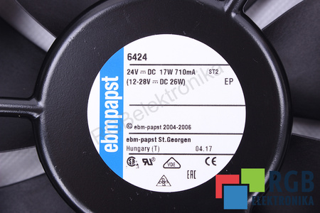 EBM PAPST 6424 172X150X51MM, 24V VENTILÁTOR