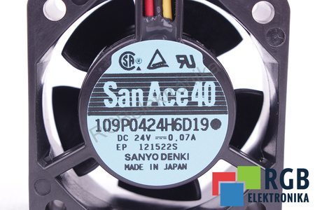 FANUC A90L-0001-0385#A 109P0424H6D19 40X40X20MM, 24V VENTILÁTOR