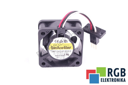 FANUC A90L-0001-0507#A 9WF0424F6D03 40X40X20MM, 24V VENTILÁTOR