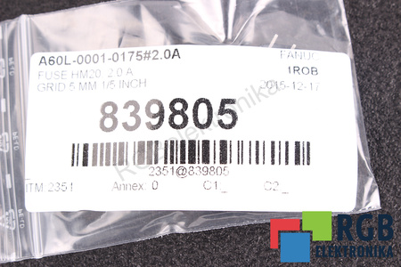 ISTIČ FANUC A60L-0001-0175#2.0A 2A