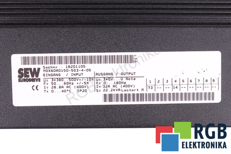 SEW EURODRIVE MDX60A0150-503-4-05 MOVIDRIVE
