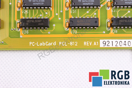 ADVANTECH PCL-812 REV.A1 8-BIT ISA PC-LAB CARD