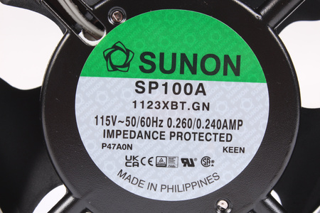 SUNON SP100A1123XBT.GN 120X120X38MM, 115V VENTILÁTOR