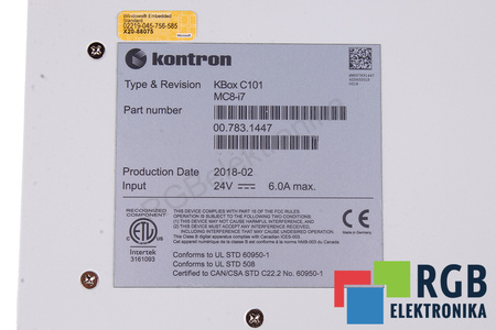 KONTRON MC8-I7 KBOX C101 00.783.1447